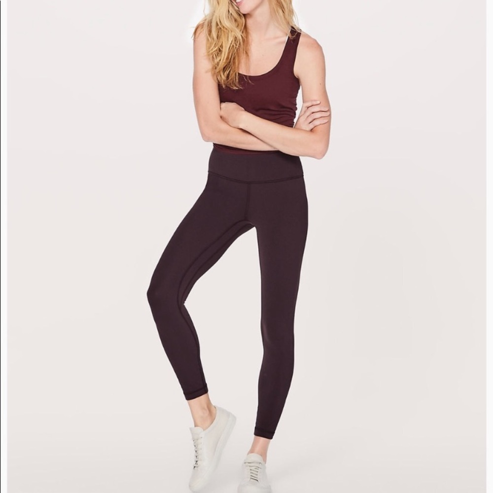Lululemon Align Pant II Black Cherry 25"